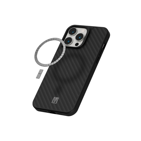 Levelo чехол для iPhone 14 Pro Max OX Carbon Fiber MagSafe (черный) LVLMAGOX14PM-BK Levelo чехол для iPhone 14 Pro Max OX Carbon Fiber MagSafe (черный) LVLMAGOX14PM-BK