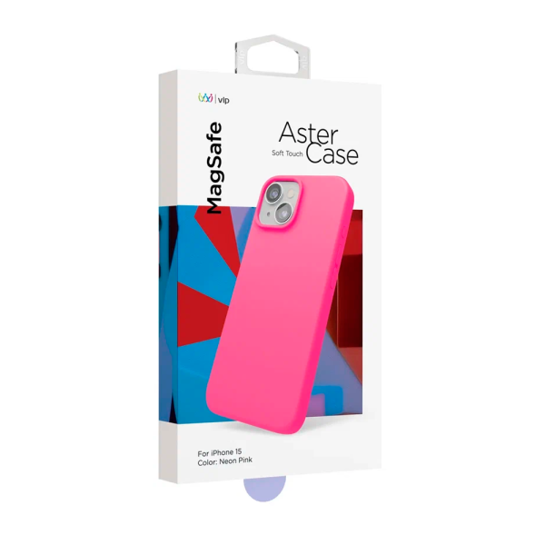 VLP чехол для iPhone 15 Aster MagSafe (розовый) 1057004 VLP чехол для iPhone 15 Aster MagSafe (розовый) 1057004