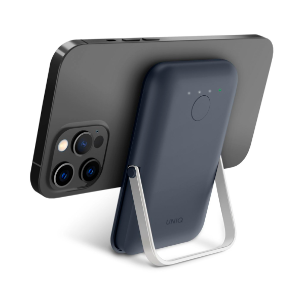 Uniq внешний аккумулятор MagSafe с подставкой Hoveo 5000mAh (синий) HOVEO-STORMBLUE Uniq внешний аккумулятор MagSafe с подставкой Hoveo 5000mAh (синий) HOVEO-STORMBLUE