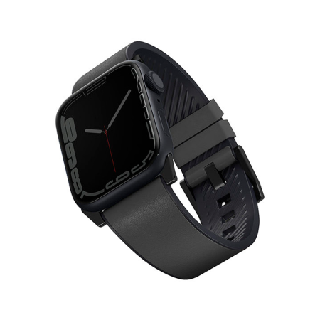 Uniq ремешок Straden Waterproof Leather/Silicone 46/49 мм (серый) 45MM-STRAGRY Uniq ремешок Straden Waterproof Leather/Silicone 46/49 мм (серый) 45MM-STRAGRY