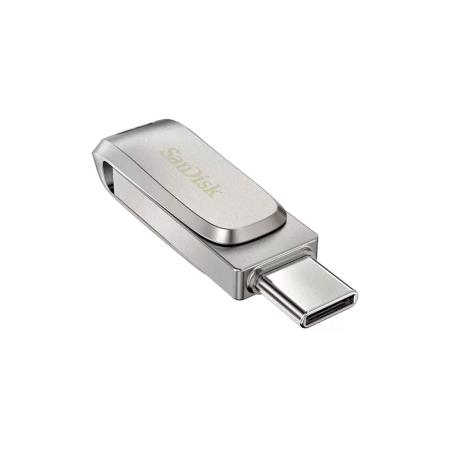 SanDisk флеш накопитель Ultra Dual Drive Luxe Type-C + USB A 64GB (серебристый) SDDDC4-064G-G46 SanDisk флеш накопитель Ultra Dual Drive Luxe Type-C + USB A 64GB (серебристый) SDDDC4-064G-G46
