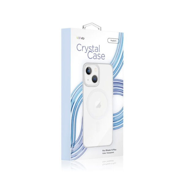 VLP чехол для iPhone 14 Plus Crystal case MagSafe (прозрачный) 1052006 VLP чехол для iPhone 14 Plus Crystal case MagSafe (прозрачный) 1052006