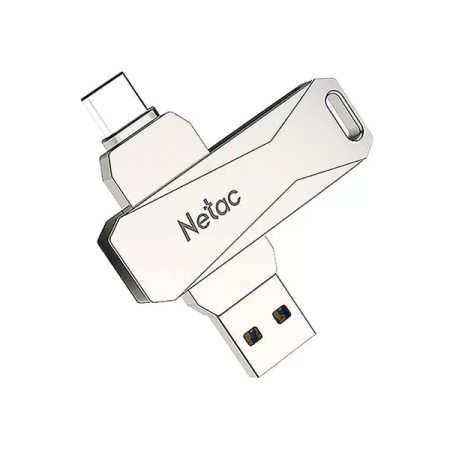Netac флеш накопитель USB 3.0 Flash Drive U782C Type-C + USB A 128GB (белый) NT03U782C-128G-30PN Netac флеш накопитель USB 3.0 Flash Drive U782C Type-C + USB A 128GB (белый) NT03U782C-128G-30PN
