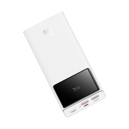 Baseus внешний аккумулятор Star-Lord Digital Display 30W 10000mAh (белый) P10022907213-00 Baseus внешний аккумулятор Star-Lord Digital Display 30W 10000mAh (белый) P10022907213-00