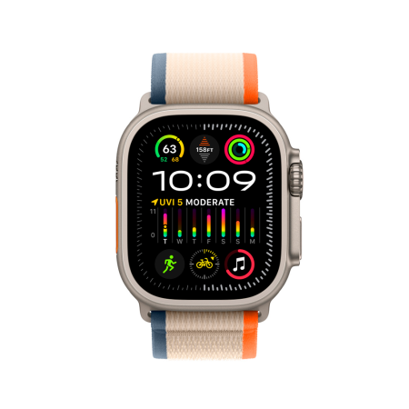 Apple ремешок Trail Loop 46/49 мм (S/M) (оранжевый/бежевый) MT5W3ZM/A Apple ремешок Trail Loop 46/49 мм (S/M) (оранжевый/бежевый) MT5W3ZM/A