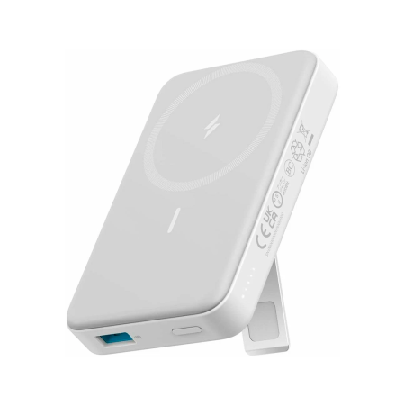 Anker внешний аккумулятор MagSafe с подставкой 633 Magnetic Battery 10000mAh (белый) A1641 Anker внешний аккумулятор MagSafe с подставкой 633 Magnetic Battery 10000mAh (белый) A1641