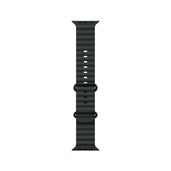 Apple Watch Ultra 3 49mm, черный, Ocean Band черный ремешок Apple Watch Ultra 3 49mm, черный, Ocean Band черный ремешок
