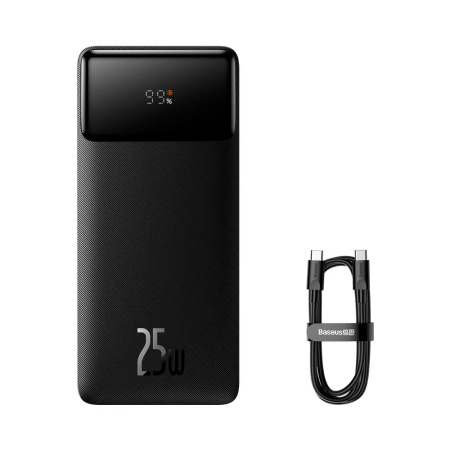 Baseus внешний аккумулятор Bipow 25W 20000mAh (черный) PPBD020301 Baseus внешний аккумулятор Bipow 25W 20000mAh (черный) PPBD020301